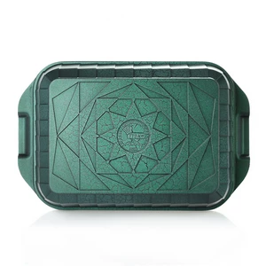 طقم صوانى الفرن، قطعتين، جرانيت، تركى - اخضر