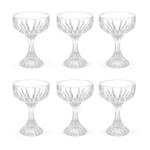 اليكس طقم كاسات ايس كريم بقاعده،  6 قطع، زجاج - شفاف من اكسفورد 