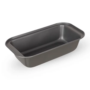قالب كيك انجليزى، مستطيل، مقاس 25.4*13*5.8 سم، بسطح غير لاصق - رمادى غامق