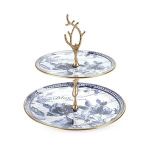 طقم عشاء، 30 قطعه ل 6 افراد، بورسلين، تركى - ازرق