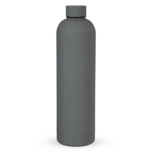 مج حرارى، سعه 1 لتر، ستانلس ستيل بجدار مزدوج  -رمادى غامق