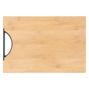 لوح قطيع بيد، مستطيل مقاس 35×24×1.2 سم، خشب بامبو بيد معدن - خشبى
