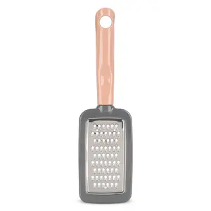 مبشرة خضروات بيد مع علبة تخزين، ستانلس ستيل وبلاستيك - وردى من فرى كوك