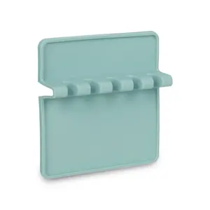 حامل شوك و ملاعق الطبخ، مقاس 19×18سم، سيليكون - ازرق