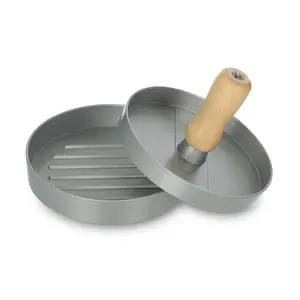 مكبس هامبرجر مع يد، المونيوم - فضى 