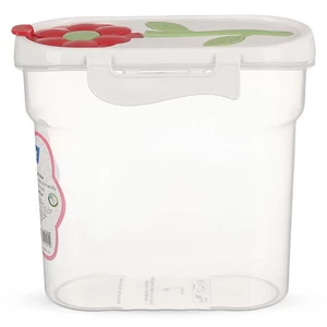 دايسى حافظه بقوليات وكورن فليكس بقفل محكم، سعة 1700مل، صناعه تركيه، بلاستيك -شفاف بغطاء احمر من تيتيز