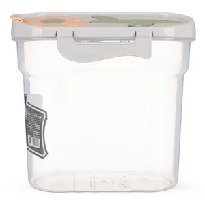 دايسى حافظه بقوليات وكورن فليكس بقفل محكم، سعة 1700مل، صناعه تركيه، بلاستيك - شفاف بغطاء بيج من تيتيز