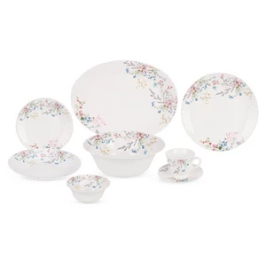 طقم عشاء اركوبال حراري، 38 قطعة ابيض زهور برية