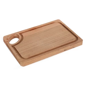 لوح تقطيع خشب طبيعي، مستطيل، 20x30x3 سم - خشبي فاتح