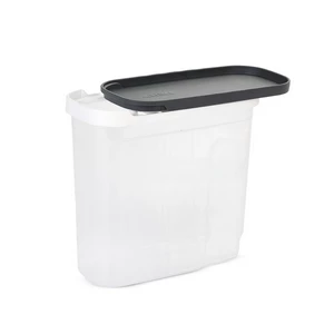 طقم تخزين طعام، 4 قطع، بلاستيك - رمادى فاتح من اكسا