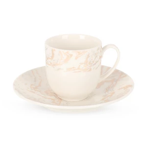 كلاودى ايفورى طقم قهوه، 12 قطعة ل 6افراد، بورسلين - ابيض 