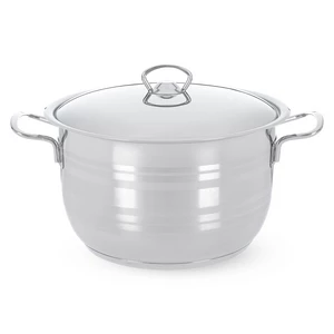 حلة طبخ، 26 سم ستانلس ستيل مع غطاء من عبود