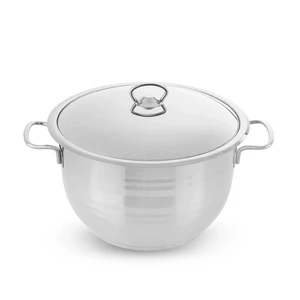 حلة طبخ، 28 سم مع غطاء، ستانلس ستيل من عبود