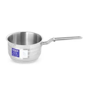 كسرولة، مقاس 16سم بغطاء، استانلس ستيل من عبود