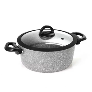 حله طبخ، 26 سم، جرانيت حيوى - رمادى حجرى من كوكين