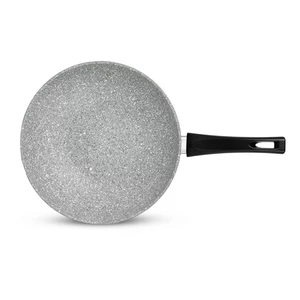مقلاه ووك عميقه، 28 سم، جرانيت حيوى - رمادى حجرى من كوكين