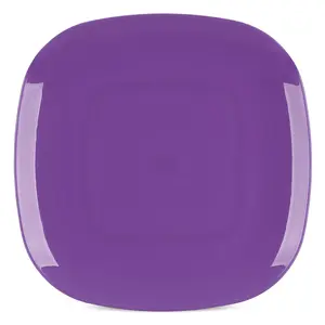 ايدن بيسك طبق عشاء للأطفال، 26 سم، مربع، بلاستيك - موف من ام ديزاين