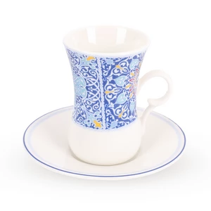 طقم شاي عربي بورسلين خيامية، 6 قطع - ازرق