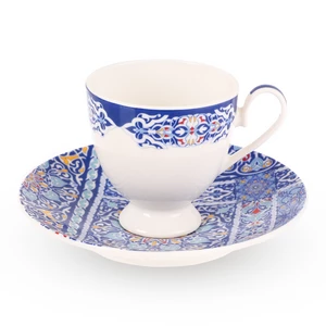 خياميه فيوليت طقم قهوه، 12 قطعه ل6 افراد، بورسلين - ازرق