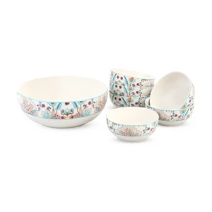 فلورينا طقم بولات ، 7 قطع، بورسلين - متعدد الألوان