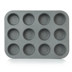 قالب كب كيك، 12 عين، جرانيت - رمادي حجري من نيوفلام