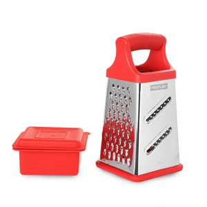 مبشرة خضروات ستانلس ستيل مستطيلة 4 جوانب نيوفلام - فضي