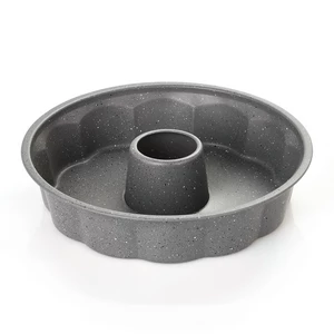 قالب كيك دائرى بفتحه، مقاس 27.5سم، جرانيت - رمادي حجري من نيوفلام