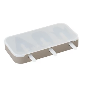 طقم قوالب ايس كريم، سيليكون - لون بنى