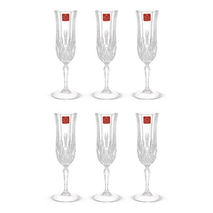 اوبرا  طقم كاسات، 6 قطع، سعه 130مل، كريستال - شفاف من ار سى ار 