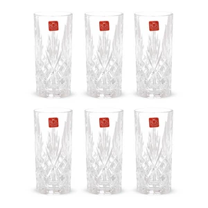 ميلوديا طقم اكواب، 6 قطع، سعه 360مل، كريستال - شفاف من ار سى ار 