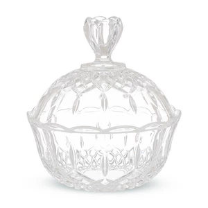 سكرية بونبنيرة كريستال بقاعدة اوبرا ار سي ار، دائرية، ايطالي - شفاف