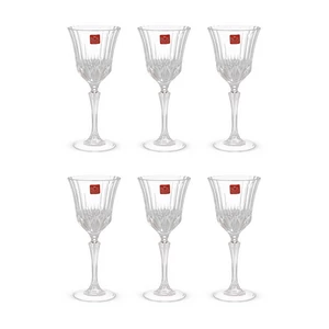 اداجيو طقم كاسات، 6 قطع، سعه 280مل، كريستال - شفاف من ار سى ار 