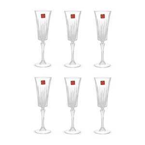 تايمليس طقم كاسات، 6 قطع، سعه 210مل، كريستال - شفاف من ار سى ار 