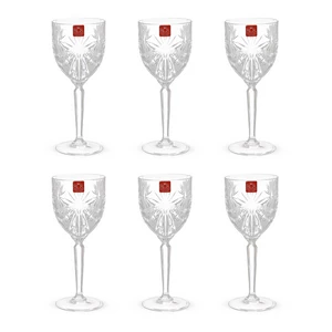 اوسيس طقم كاسات، 6 قطع، سعه 290مل، كريستال - شفاف من ار سى ار 