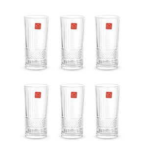 طقم كاسات للعصائر، 6 قطع ،كريستال،ايطالى من ار سى ار