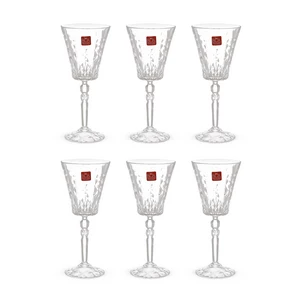 مارلين طقم كاسات، 6 قطع، سعه 260مل، كريستال - شفاف من ار سى ار 