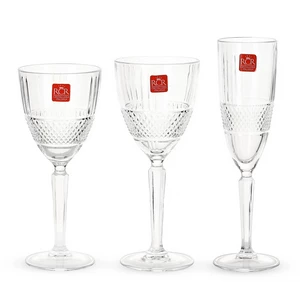 طقم تقديم مشروبات بريلانتي، 18 قطعه ل 6 افراد، كريستال، ايطالى من ار سى ار