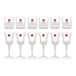 اوريا طقم مشروبات، 6 قطع، كريستال -  شفاف من ار سى ار 