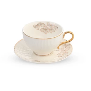 طقم قهوه تركى، 12 قطعه ل 6 اشخاص، بورسلين - ابيض