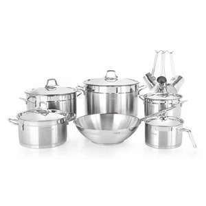 طقم حلل، 15 قطعه، ستانلس ستيل - فضى من فيفالدى