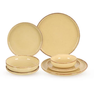 طقم عشاء، 24 قطعه ل 6 افراد، بورسلين - لاتيه من كوتاهيا