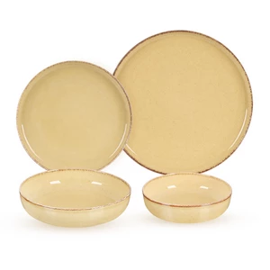 طقم عشاء، 24 قطعه ل 6 افراد، بورسلين - لاتيه من كوتاهيا