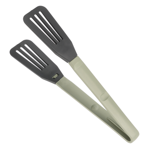 Free Cook Food Tong, Flat, Plastic with Silicone - Mint Green
