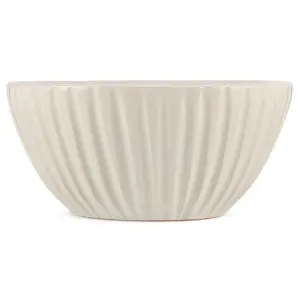 بولة تقديم، مقاس 22 سم، صناعة يدويه، فخار طبيعى - كريمى مطفى 