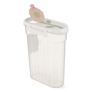 Titiz Daicy Grain Storage Jar with Lock, 1200ml, Made in Turkey, Plastic - Transparent