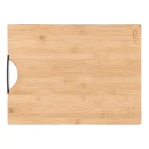 لوح قطيع بيد، مستطيل مقاس 40×30×1.2 سم، خشب بامبو بيد معدن - خشبى