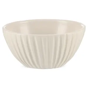 بولة تقديم، مقاس 22 سم، صناعة يدويه، فخار طبيعى - كريمى مطفى 