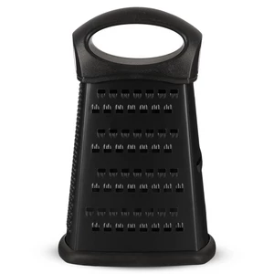 مبشرة خضروات بيد، 8 انش بشكل مستطيل، ستانلس ستيل بيد بلاستيك - اسود