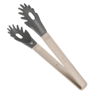 Free Cook Food Tong, Curved, Plastic with Silicone - Grey