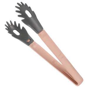 Free Cook Food Tong, Curved, Plastic with Silicone - pink